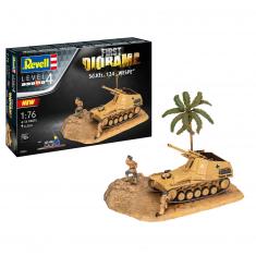 Premier Diorama avec maquette : Sd.Kfz. 124, Wespe