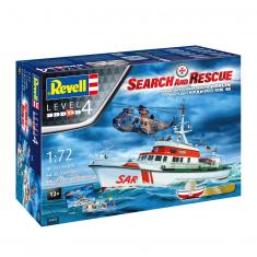 Maquettes bateau et hélicoptère : Search & Rescue : DGzRS Berlin et Sea King