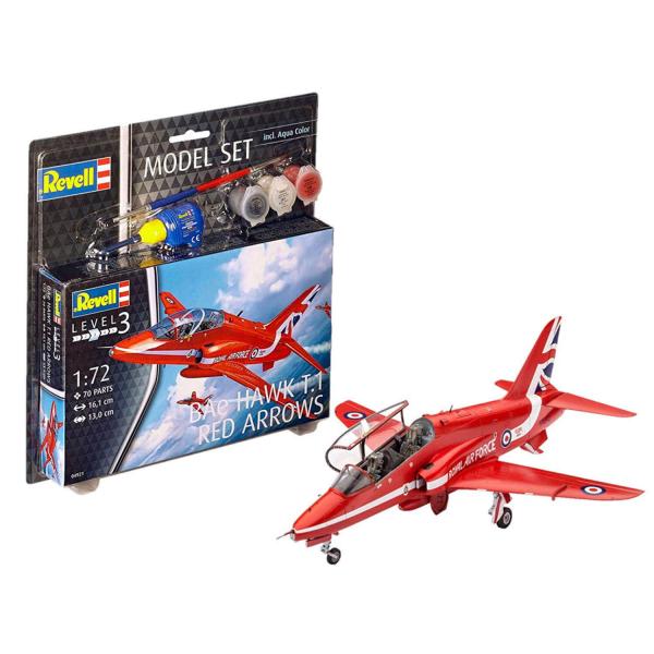 Maquette avion : Model Set : BAe Hawk T.1 Red Arrows - Revell-64921