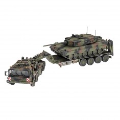 Maquette véhicule militaire et char  : SLT 50-3 Elefant et Leopard 2A4