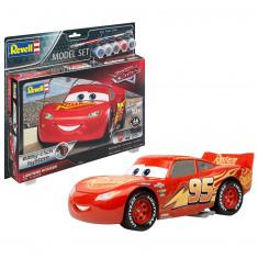 Maquette voiture : Model Set Easy-Click : Lightning McQueen