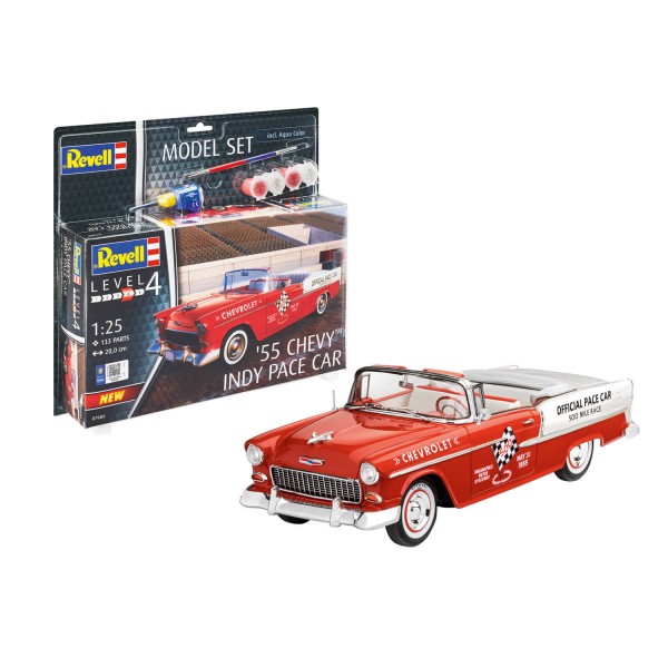 Maquette voiture : Model Set : '55 Chevy Indy Pace Car - Revell-67686