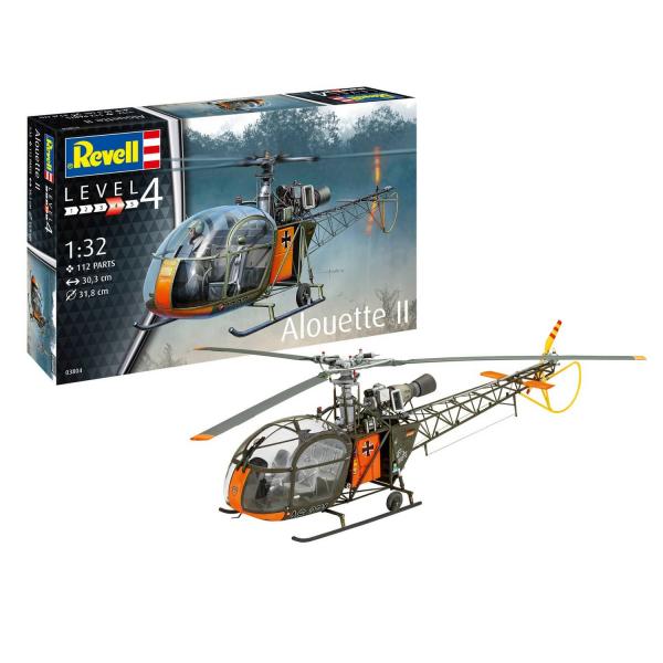 Maquette hélicoptère : Model Set Alouette II - Revell-63804