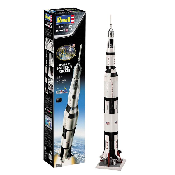 Maquette Espace : Coffret 50 ans Apollo 11 : Fusée Saturne V - Revell-3704