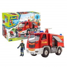 Maquette camion : Junior Kit : Camion d'incendie avec figurine