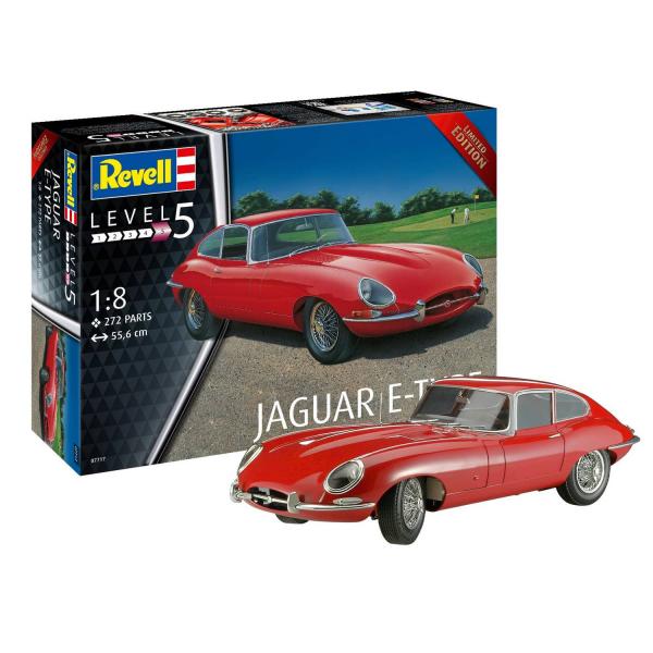 Maquette voiture : Jaguar E-type (coupé) 1:8 - Revell-07717