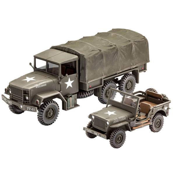 Maquette véhicules militaires : M34 Tactical Truck et Off-Road Vehicle - Revell-03260