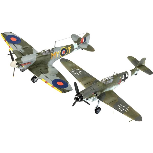 Maquettes avions : Model Set : Messerschmitt Bf109G-10 et Spitfire Mk.V - Revell-63710