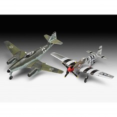 Maquettes avions : Model Set : Messerschmitt Me262 & P-51B Mustang