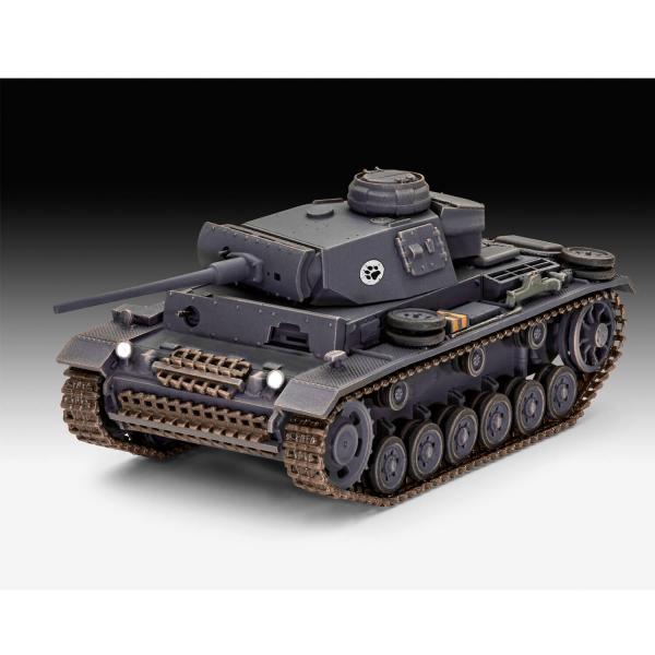 Maquette char : World of Tanks : Panzerkampfwagen III - Revell-03501