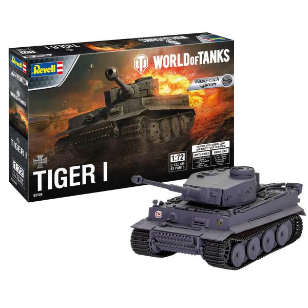 Maquette char : Easy-click  : World of Tanks : Tiger I - Revell-03508