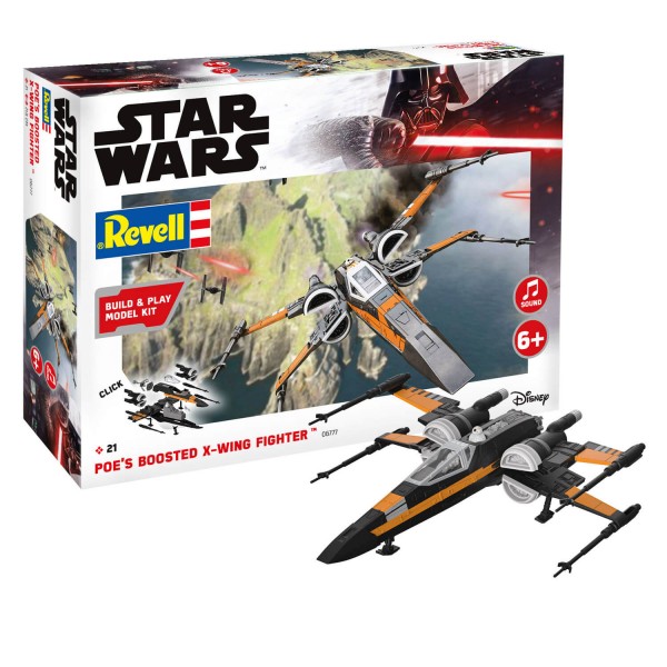 Maquette Star Wars : Build & Play : Boosted X-wing Fighter de Poe - Revell-06777