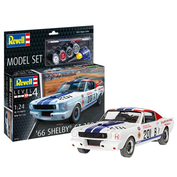 Maquette voiture : Model Set : 1966 Shelby GT 350 R - Revell-67716