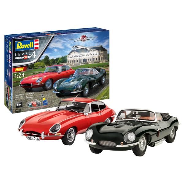 Maquettes voitures : Coffret cadeau Jaguar 100ème anniversaire - Revell-05667