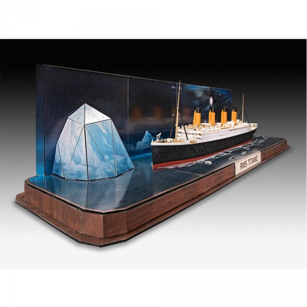 Maquette bateau : Easy-Click : RMS Titanic avec Puzzle 3D Iceberg - Revell-05599