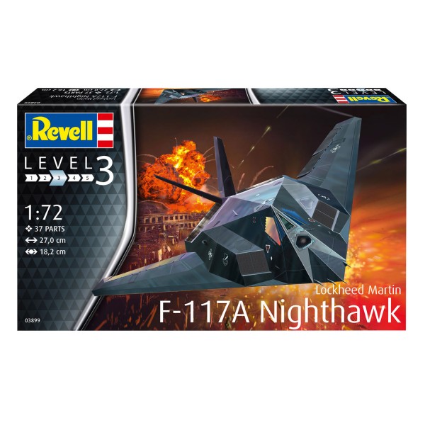 Maquette avion : F-117A Nighthawk Stealth Fighter - Revell-03899