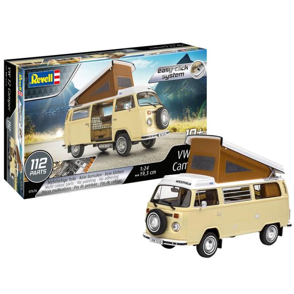 Maquette Voiture : Easy-click : Vw T2 Camper - Revell-07676