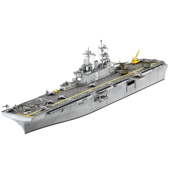 Maquette bateau militaire : Transporteur d'assaut USS WASP - Revell-05178