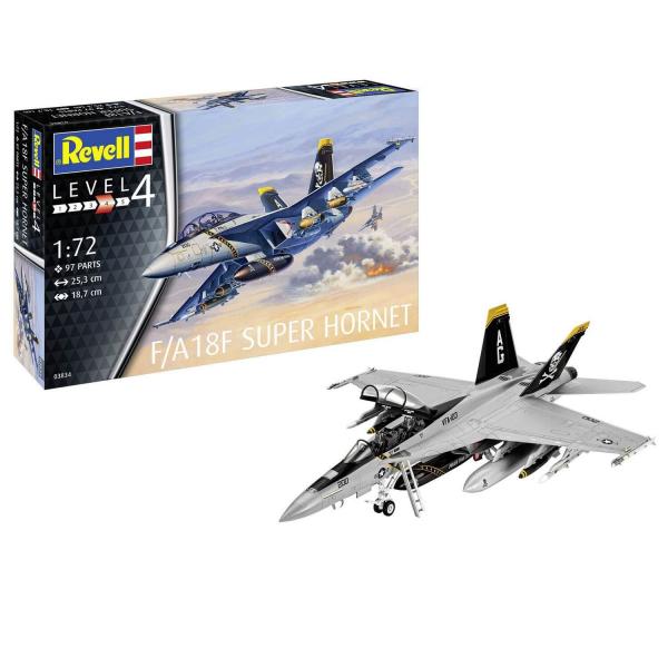 Maquette d'avion : Model Set : F/A-18F Super Hornet - Revell-63834