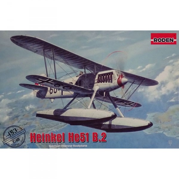 Maquette avion : Heinkel He51 B.2 - Roden-ROD453