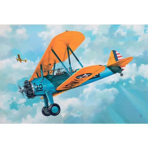 Maquette avion : Boeing-Stearman PT-17 Kaydet - Roden-ROD631