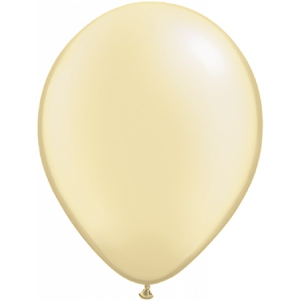 Ballons latex nacré ivoire (x25) - 39826