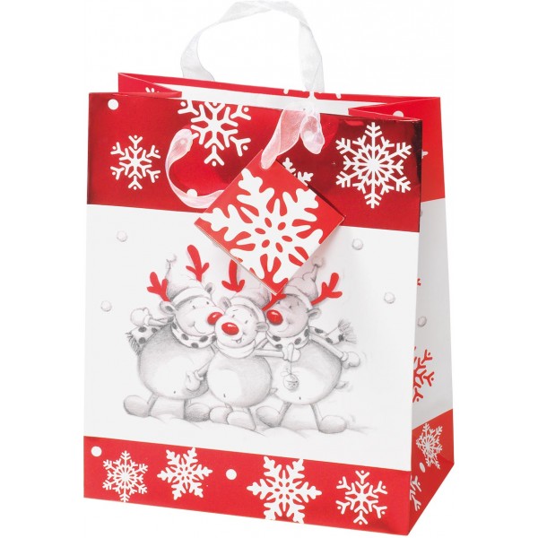 Sacs en carton Petits Oursons de Noël - 120022