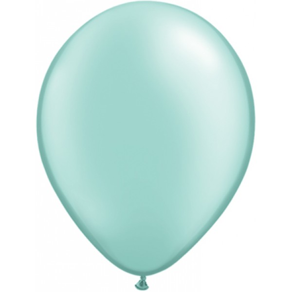 Ballons latex nacré vert menthe (x25) - 39805
