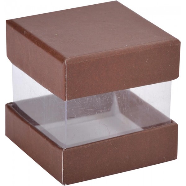 Boîte à Dragées Cube Chocolat x 6 - 3615-14