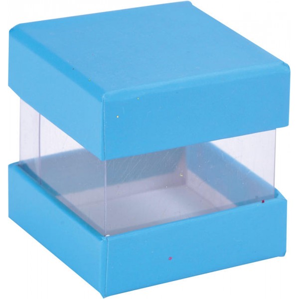 Boîte à Dragées Cube Turquoise x 6 - 3615-08