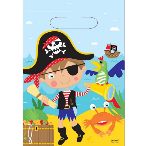 Sachet Anniversaire Little Pirate x8 - 371622