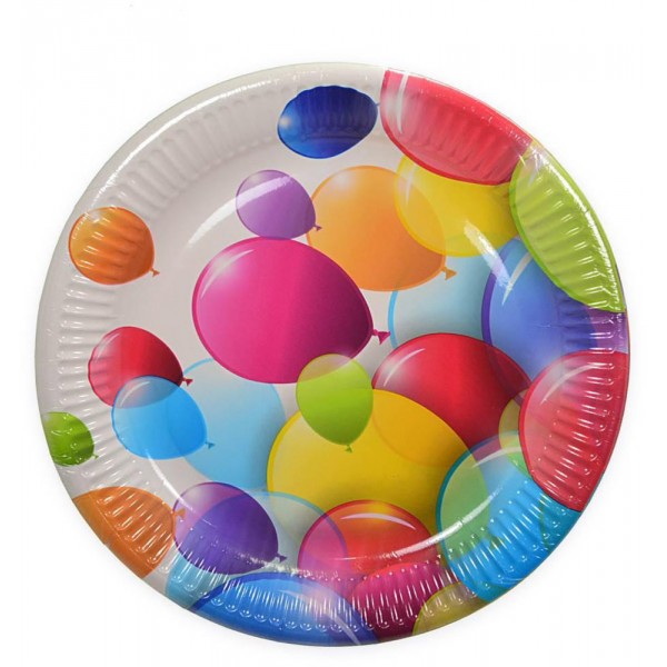 Assiettes Flying Balloons x10 - 80696