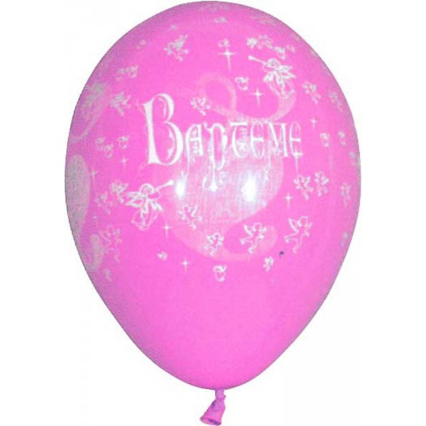 Ballon Baptême Rose x8 - BA19715RO