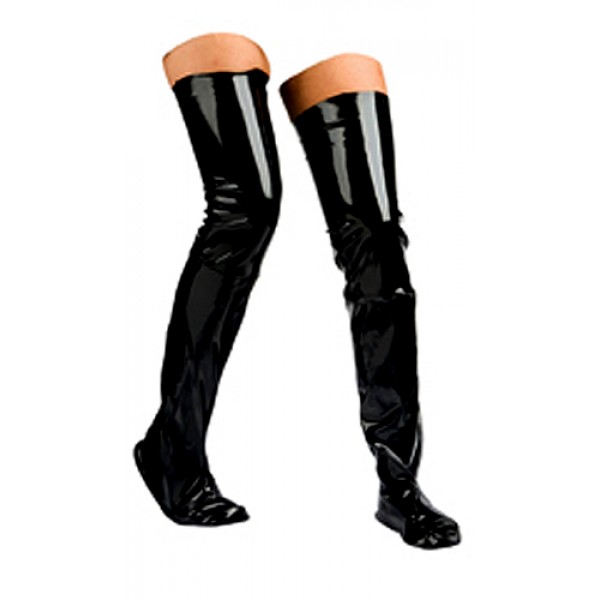 bottines vinyle noir