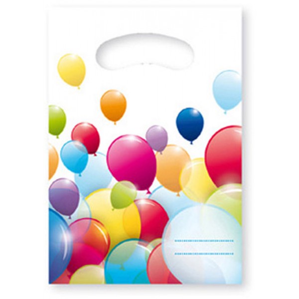 Sachets Anniversaire Flying Balloons x6 - 80700