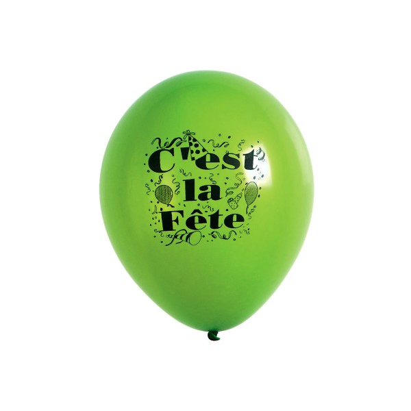 Sachet Ballons Multicolores x10 - C'est La Fête - 8449