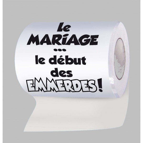 Rouleau Papier Wc "Le mariage" - 12768