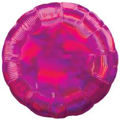 Ballon Aluminium Rond 45 cm : Rose