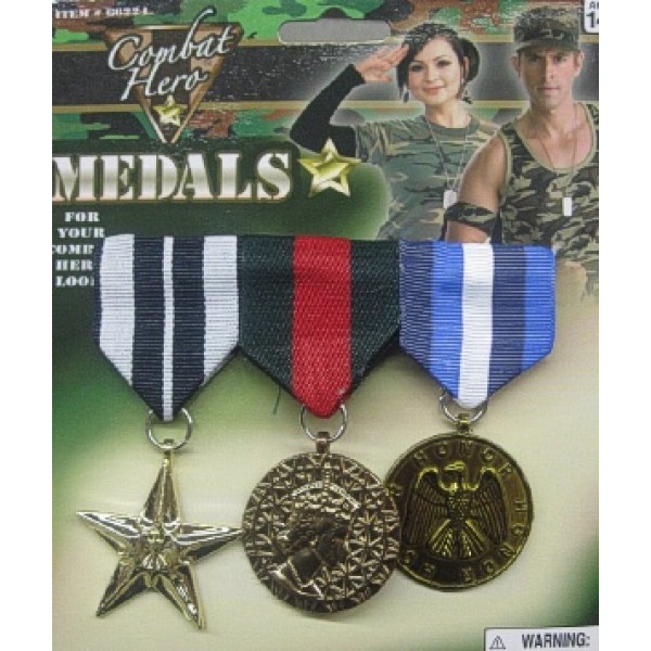 Lot de 3 médailles de Soldat - 66224