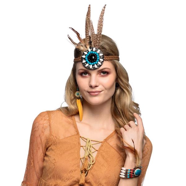 Set Hippie delight - bandeau, boucles d'oreilles et bracelet  - 44553