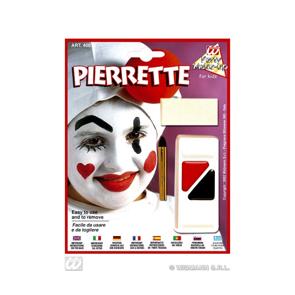 Kit De Maquillage - Clown Triste Pierrette - 4001E