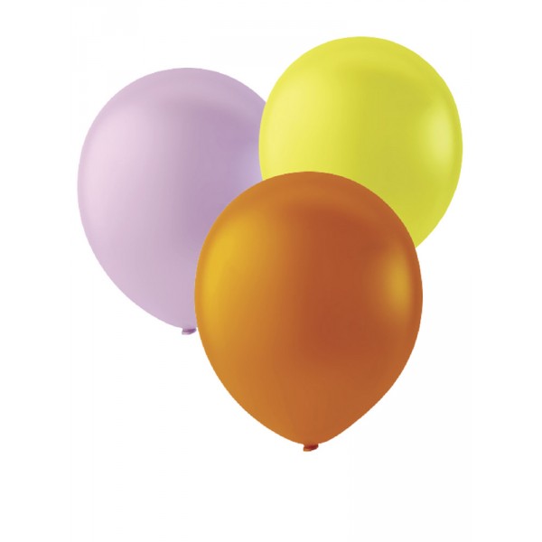 Ballons de Baudruche Multicolores Pastels x100 - 1036