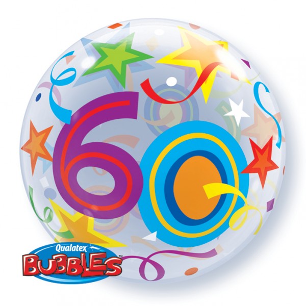 Ballon 60 ans Bubbles - 24172