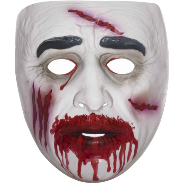 Masque Plastique Zombie Ensanglanté - 66684