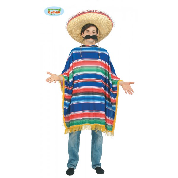 Déguisement Poncho Mexicain - Adulte - 80162