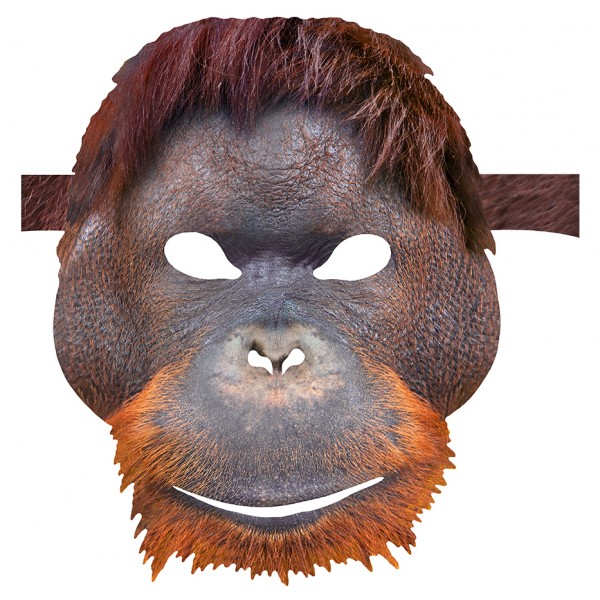 Masque en Carton Orang-Outan - 9POC21
