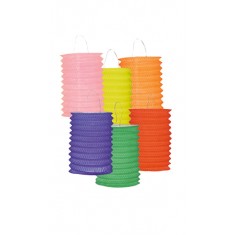 Lampion Cylindrique 16 Cm Bleu