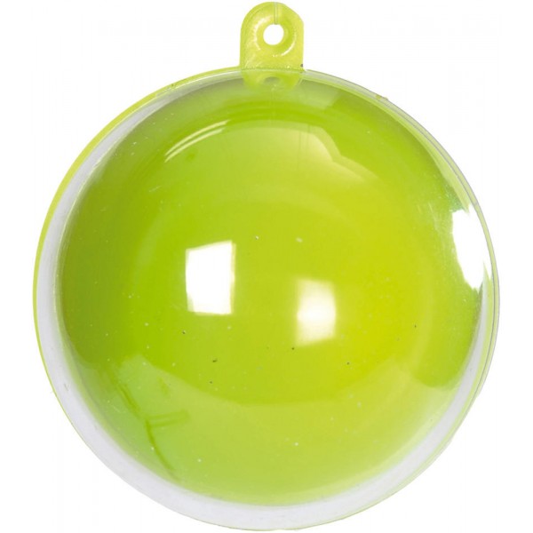 1 Boule Ronde Verte et Transparente - 3409-10