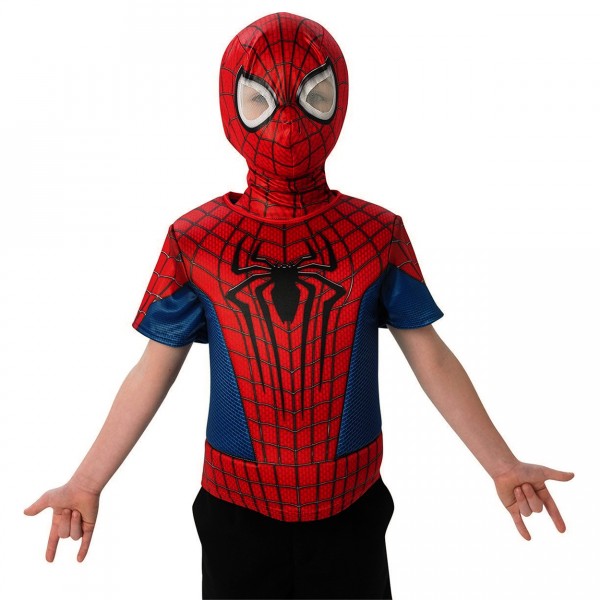 Déguisement Spiderman : Plastron 3D et cagoule : Taille standard - Rubies-I35358