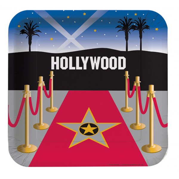 Assiettes Hollywood x8 - 427533